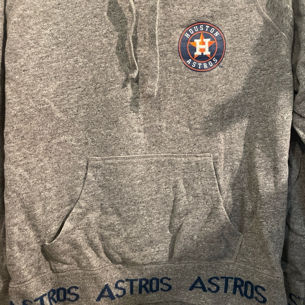 Gray Houston Astros Pullover Sweatshirt - Picture 3 of 5